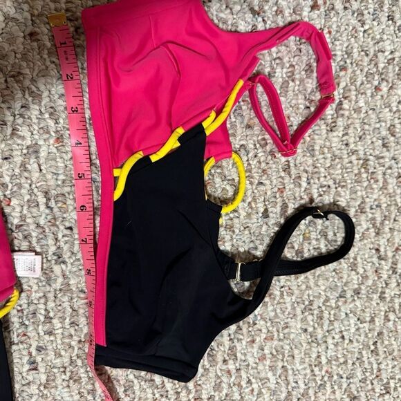 Agent Provocateur Jojo Pink Colorblock Bikini- Size 2/3 Small - Picture 7 of 13